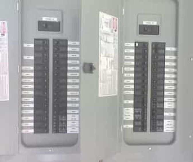 picture of a circuit breaker panel for a residence in Fort Lauderdale, FL